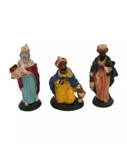 Set Statuine Re Magi - 3 Pezzi Presepe - 10 cm