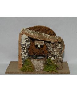 Fontana Funzionante - Accessorio Decorazione Presepe - 13x13x14 cm