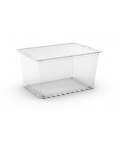 Keter Contenitore con Ruote - Trasparente - 50L