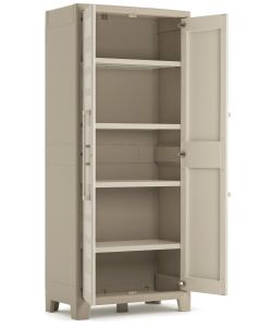 Keter Armadio Gulliver Multiuso 80x44x182 cm Sabbia - Robusto e Resistente