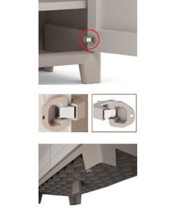 Keter Armadio Gulliver Multiuso 80x44x182 cm Sabbia - Robusto e Resistente