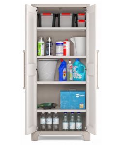 Keter Armadio Gulliver Multiuso 80x44x182 cm Sabbia - Robusto e Resistente