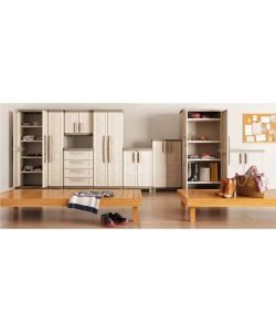 Keter Armadio Basso Excellence - Contenitore Salvaspazio 2 Ripiani - PVC - L 65 x P 45 x H 97 cm - Ideale per Terrazzo, Garage, Cucina, Bagno