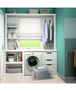 Keter Contenitore Multiuso C-Box Cube - Trasparente - 40x34x25 cm