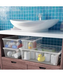 Keter Contenitore Multiuso C-Box Cube - Trasparente - 40x34x25 cm