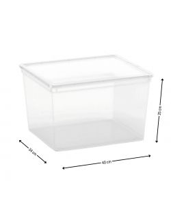 Keter Contenitore Multiuso C-Box Cube - Trasparente - 40x34x25 cm