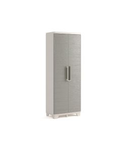 Keter Armadio Alto Wood Grain 68x39x182 cm - Armadio Multiuso Grigio