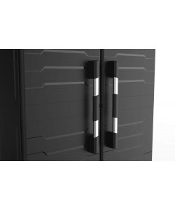 Keter Armadio in Resina Nero XL 88x45x181cm - Multiuso con 3 Ripiani