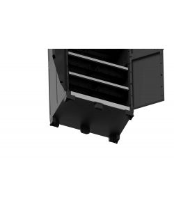 Keter Armadio in Resina Nero XL 88x45x181cm - Multiuso con 3 Ripiani