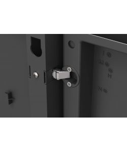 Keter Armadio in Resina Nero XL 88x45x181cm - Multiuso con 3 Ripiani