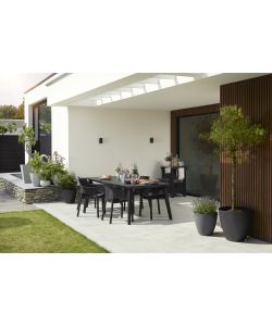 ELISA CHAIR - IMBALLO 6 PEZZI
- (6x) 61x54x79h - Smooth Finish/Mesh - 
Grafite Keter