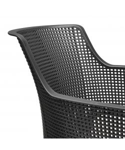 ELISA CHAIR - IMBALLO 6 PEZZI
- (6x) 61x54x79h - Smooth Finish/Mesh - 
Grafite Keter