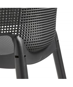 ELISA CHAIR - IMBALLO 6 PEZZI
- (6x) 61x54x79h - Smooth Finish/Mesh - 
Grafite Keter