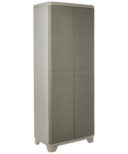 Keter Armadio Portascope Linear Wood Beige 68x39x173 cm - Multiuso - 3 Ripiani
