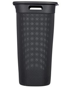 Keter Portabiancheria Filo Traforato Grigio Scuro 55L - 44x35x61 cm