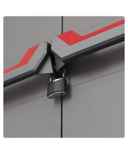 Keter Armadio Alto Grigio e Nero 68x39x173 cm - Armadio Multiuso