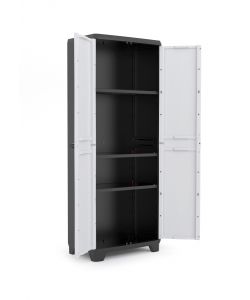 Keter Armadio Alto Grigio e Nero 68x39x173 cm - Armadio Multiuso