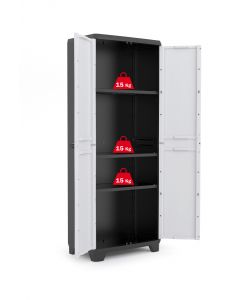Keter Armadio Alto Grigio e Nero 68x39x173 cm - Armadio Multiuso