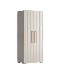 Keter Armadietto Multiuso Groove Beige e Sabbia - 80x45x180 cm - 8 Ripiani Regolabili