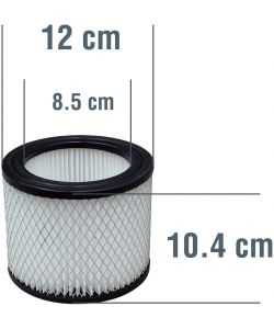Lavor Filtro a Cartuccia Lavabile per Aspiratori Bianco 14x14 cm