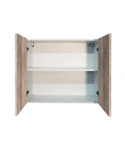 Pensile Cucina Node - Bianco Noce 80 cm con Anta a Battente