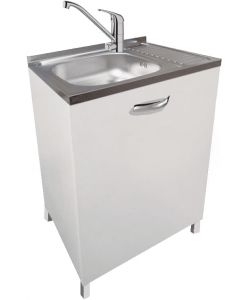 Mabel Mobile Sottolavello 60 cm Bianco 1 Anta Cucina Salvaspazio