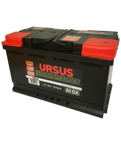 Ursus Batteria Auto 80Ah 700A 12V dx - Pronta all'uso con Maniglia