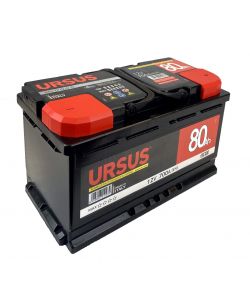 Ursus Batteria Auto 80Ah 700A 12V dx - Pronta all'uso con Maniglia