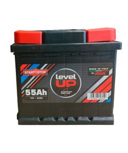 LEVEL UP Batteria EFB 55Ah per veicoli Start&Stop - 12V 190mm nera