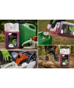 Supherba Olio Motore 2T Sintetico 1L per Giardinaggio con Dosatore