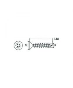 Mustad Viti Universali Bronzate per Legno 4x40 mm - 500 pezzi