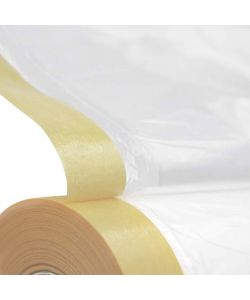Geko Set Telo Protettivo unito a Nastro Carta 55cm x 20mt per Fai-da-Te