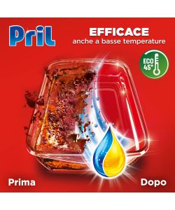 Pril Detersivo Lavastoviglie Gel Limone 540ml - Azione Sciogligrasso