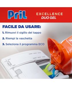 Pril Detersivo Lavastoviglie Gel Limone 540ml - Azione Sciogligrasso