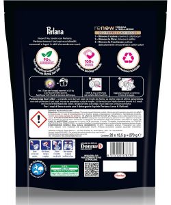 Perlana Detersivo Caps per Scuri e Neri 20 unità - Detersivo Lavatrice Nero - Floral