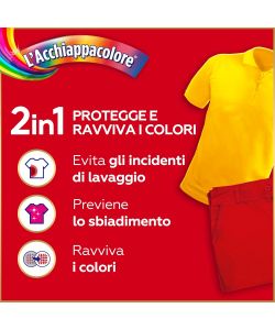 Grey L'Acchiappacolore 2in1 Fogli Proteggi Colore 18 unità Rosso