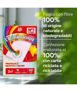 Grey L'Acchiappacolore 2in1 Fogli Proteggi Colore 18 unità Rosso