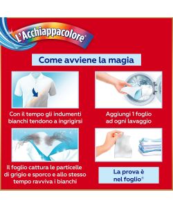 Grey L'Acchiappacolore 2in1 Fogli Cattura Colore 18 unità Rosso
