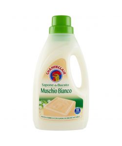 CHANTECLAIR Sapone Bucato Liquido Muschio Bianco 1000 ml - Detersivo Naturale