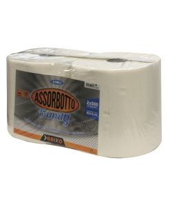 Carta Asciugatutto Brixo Assorbotto Family Confezione 2 rotoli