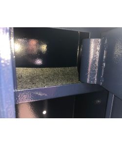 Brixo Armadio Portafucili 3 Posti Grigio 24x24x143 cm Sicurezza Armi