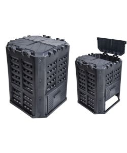 BRIXO Compostiera Kompobox - Nero - 360 Lt