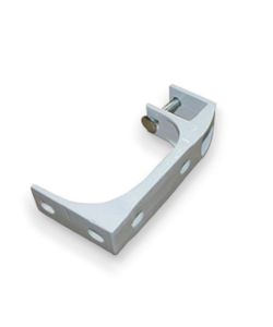 GDLC Staffa di Montaggio a Soffitto per Tende da Sole Bianca Acciaio 35x35 mm