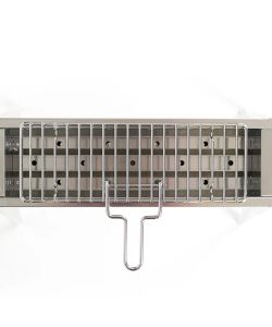 EL GAUCHO - Griglia in Ferro Cromato con Manico Ripiegabile 37x13 cm