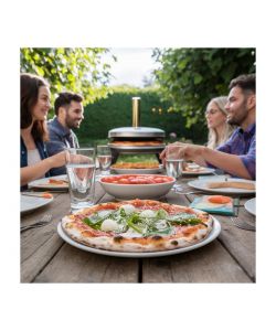 Bella Napoli Pala da Forno Tonda Bella Napoli 22 cm Acciaio Inox Argento