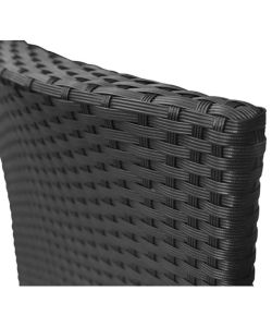 Salotto da Giardino Rattan Radical - Antracite - 2 Poltrone e Tavolo