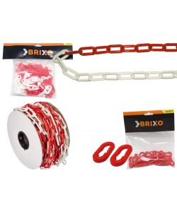 Catene Brixo Pvc Bianco/Rossa Rt25Mt Mm8