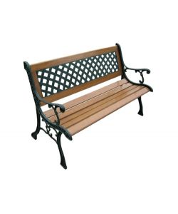 Panchina Villa Borghese in Ghisa e Legno - 126x56x74 cm