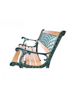 Panchina Villa Borghese in Ghisa e Legno - 126x56x74 cm