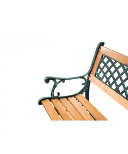 Panchina Villa Borghese in Ghisa e Legno - 126x56x74 cm